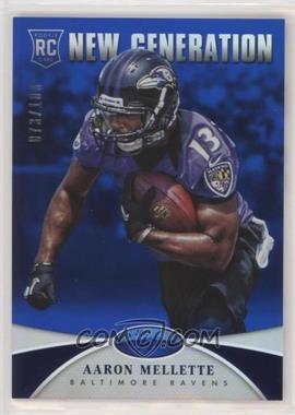 2013 Panini Certified - [Base] - Mirror Blue #202 - New Generation - Aaron Mellette /100