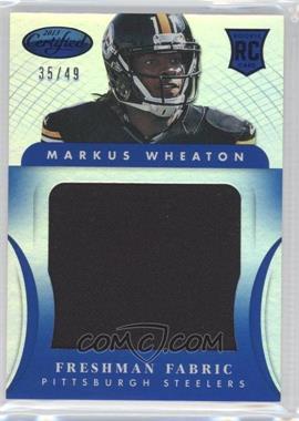 2013 Panini Certified - [Base] - Mirror Blue #324 - Freshman Fabric - Markus Wheaton /49