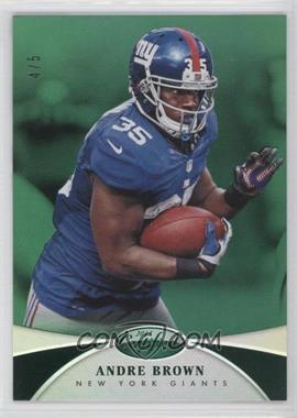 2013 Panini Certified - [Base] - Mirror Emerald #119 - Andre Brown /5