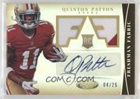 Freshman Fabric - Quinton Patton #/25