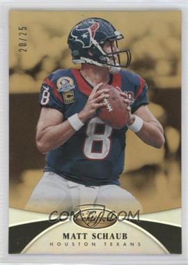 2013 Panini Certified - [Base] - Mirror Gold #19 - Matt Schaub /25