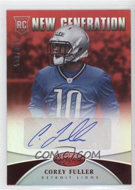 2013 Panini Certified - [Base] - Mirror Red Signatures #217 - New Generation - Corey Fuller /999