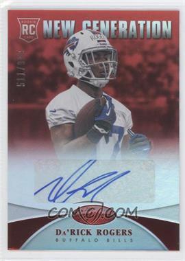 2013 Panini Certified - [Base] - Mirror Red Signatures #220 - New Generation - Da'Rick Rogers /999