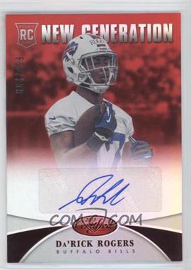 2013 Panini Certified - [Base] - Mirror Red Signatures #220 - New Generation - Da'Rick Rogers /999