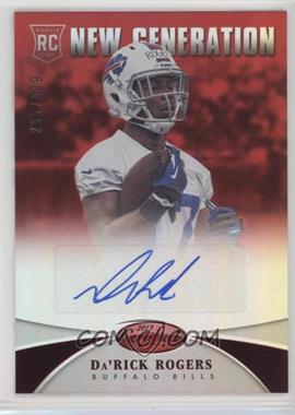 2013 Panini Certified - [Base] - Mirror Red Signatures #220 - New Generation - Da'Rick Rogers /999