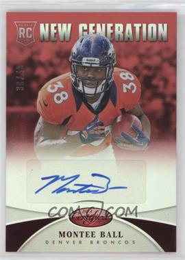 2013 Panini Certified - [Base] - Mirror Red Signatures #271 - New Generation - Montee Ball /49 [EX to NM]