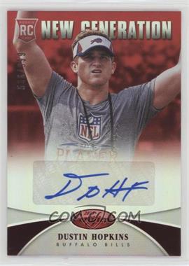 2013 Panini Certified - [Base] - Mirror Red Signatures #282 - New Generation - Dustin Hopkins /999 [Noted]