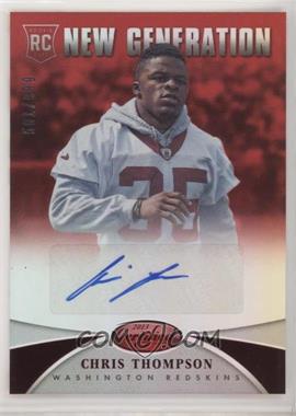 2013 Panini Certified - [Base] - Mirror Red Signatures #285 - New Generation - Chris Thompson /999