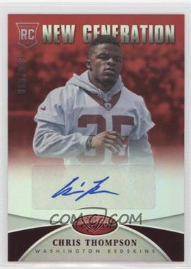 2013 Panini Certified - [Base] - Mirror Red Signatures #285 - New Generation - Chris Thompson /999