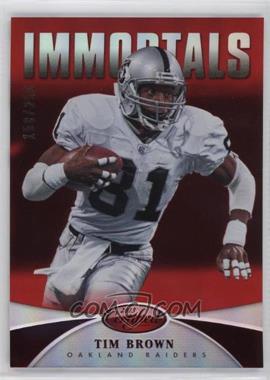 2013 Panini Certified - [Base] - Mirror Red #195 - Immortals - Tim Brown /250