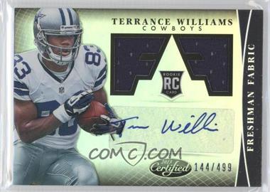 2013 Panini Certified - [Base] #336 - Freshman Fabric - Terrance Williams /499