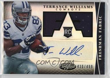 2013 Panini Certified - [Base] #336 - Freshman Fabric - Terrance Williams /499