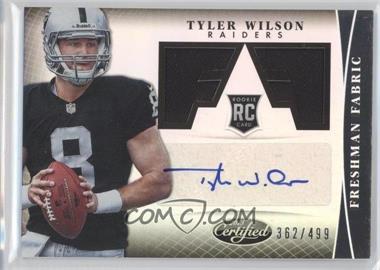 2013 Panini Certified - [Base] #338 - Freshman Fabric - Tyler Wilson /499