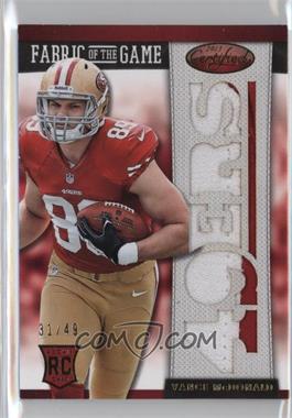 2013 Panini Certified - Rookie Fabric of the Game Jersey Team Die-Cut - Prime #39 - Vance McDonald /49