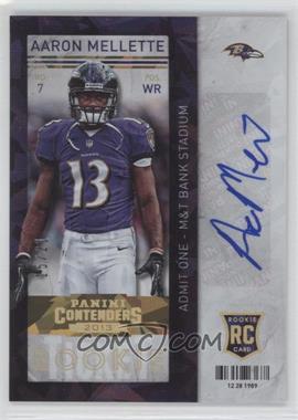 2013 Panini Contenders - [Base] - Cracked Ice #101 - Aaron Mellette /21