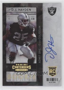 2013 Panini Contenders - [Base] - Cracked Ice #125 - D.J. Hayden /21