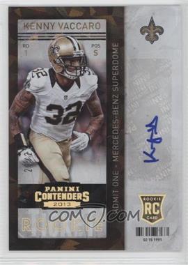 2013 Panini Contenders - [Base] - Cracked Ice #153 - Kenny Vaccaro /21