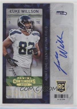 2013 Panini Contenders - [Base] - Cracked Ice #162 - Luke Willson /21