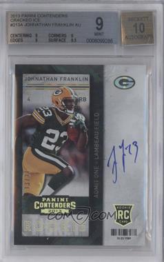 2013 Panini Contenders - [Base] - Cracked Ice #213 - Johnathan Franklin /21 [BGS 9 MINT]