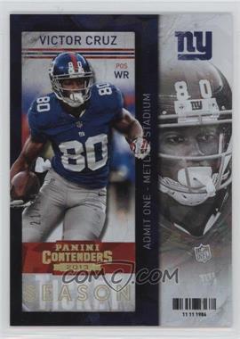 2013 Panini Contenders - [Base] - Cracked Ice #50 - Victor Cruz /21