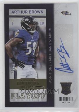 2013 Panini Contenders - [Base] - Playoff Ticket #106 - Arthur Brown /99