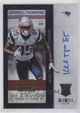 2013 Panini Contenders - [Base] - Playoff Ticket #151 - Kenbrell Thompkins /99