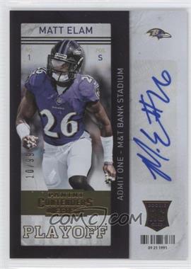 2013 Panini Contenders - [Base] - Playoff Ticket #165 - Matt Elam /99