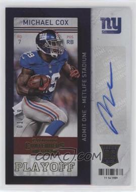 2013 Panini Contenders - [Base] - Playoff Ticket #168 - Michael Cox /99