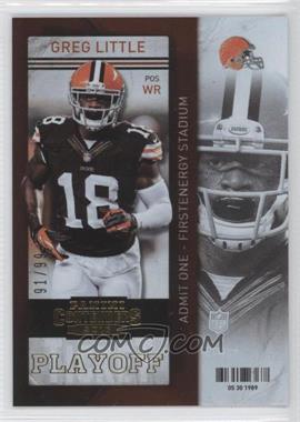 2013 Panini Contenders - [Base] - Playoff Ticket #19 - Greg Little /99