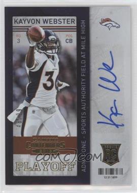 2013 Panini Contenders - [Base] - Playoff Ticket #195 - Kayvon Webster /99