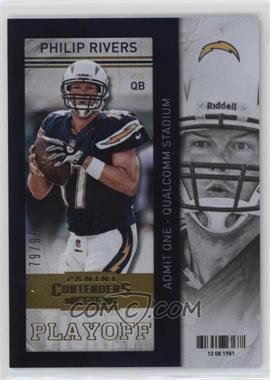 2013 Panini Contenders - [Base] - Playoff Ticket #27 - Philip Rivers /99