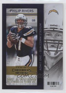 2013 Panini Contenders - [Base] - Playoff Ticket #27 - Philip Rivers /99