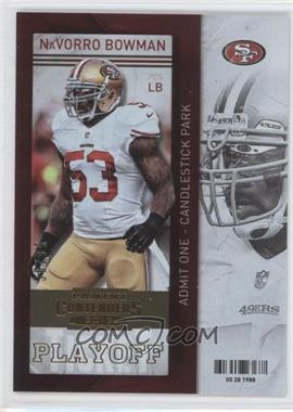 2013 Panini Contenders - [Base] - Playoff Ticket #4 - NaVorro Bowman /99