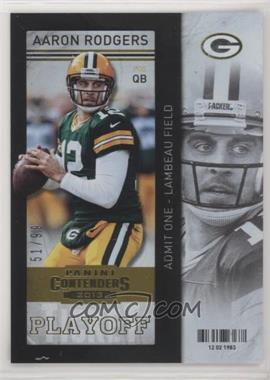2013 Panini Contenders - [Base] - Playoff Ticket #61 - Aaron Rodgers /99