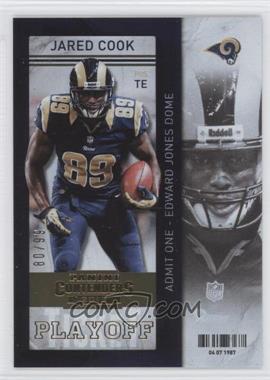 2013 Panini Contenders - [Base] - Playoff Ticket #75 - Jared Cook /99