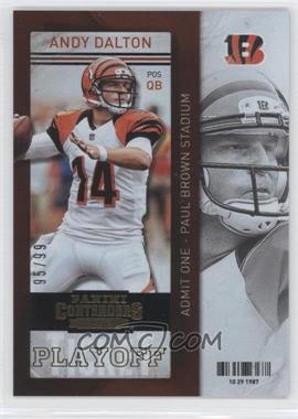 2013 Panini Contenders - [Base] - Playoff Ticket #8 - Andy Dalton /99