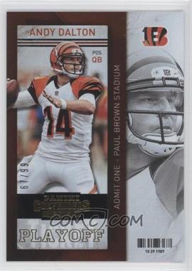 2013 Panini Contenders - [Base] - Playoff Ticket #8 - Andy Dalton /99