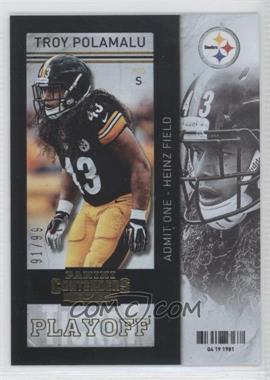 2013 Panini Contenders - [Base] - Playoff Ticket #91 - Troy Polamalu /99