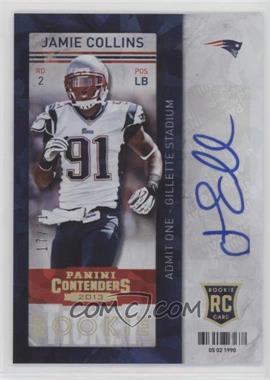 2013 Panini Contenders - [Base] - Short Print Rookies Cracked Ice #142 - Jamie Collins /21