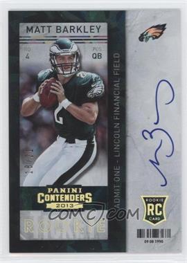 2013 Panini Contenders - [Base] - Short Print Rookies Cracked Ice #226 - Matt Barkley /21