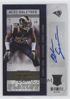 2013 Panini Contenders - [Base] - Short Print Rookies Playoff Ticket #104 - Alec Ogletree /99