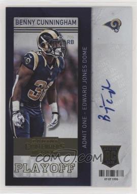 2013 Panini Contenders - [Base] - Short Print Rookies Playoff Ticket #108 - Benny Cunningham /99