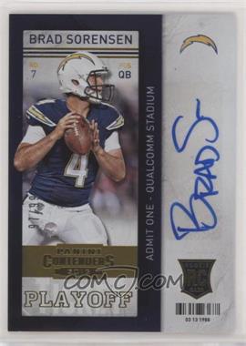 2013 Panini Contenders - [Base] - Short Print Rookies Playoff Ticket #111 - Brad Sorensen /99