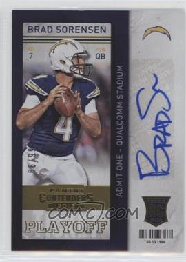 2013 Panini Contenders - [Base] - Short Print Rookies Playoff Ticket #111 - Brad Sorensen /99