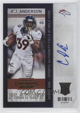 2013 Panini Contenders - [Base] - Short Print Rookies Playoff Ticket #116 - C.J. Anderson /99