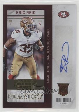 2013 Panini Contenders - [Base] - Short Print Rookies Playoff Ticket #139 - Eric Reid /99