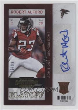 2013 Panini Contenders - [Base] - Short Print Rookies Playoff Ticket #176 - Robert Alford /99