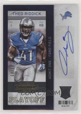 2013 Panini Contenders - [Base] - Short Print Rookies Playoff Ticket #186 - Theo Riddick /99 [Noted]