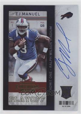 2013 Panini Contenders - [Base] - Short Print Rookies Playoff Ticket #209 - EJ Manuel /99