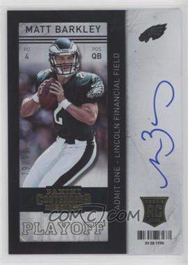 2013 Panini Contenders - [Base] - Short Print Rookies Playoff Ticket #226 - Matt Barkley /99